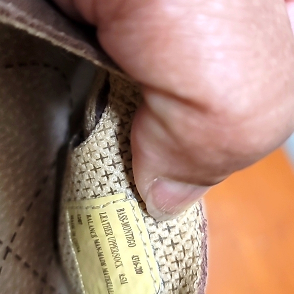 BASS SLIDES  WOMEN'S LEATHER MONTEGO  BROWN SIZE 8.5 - Picture 7 of 7